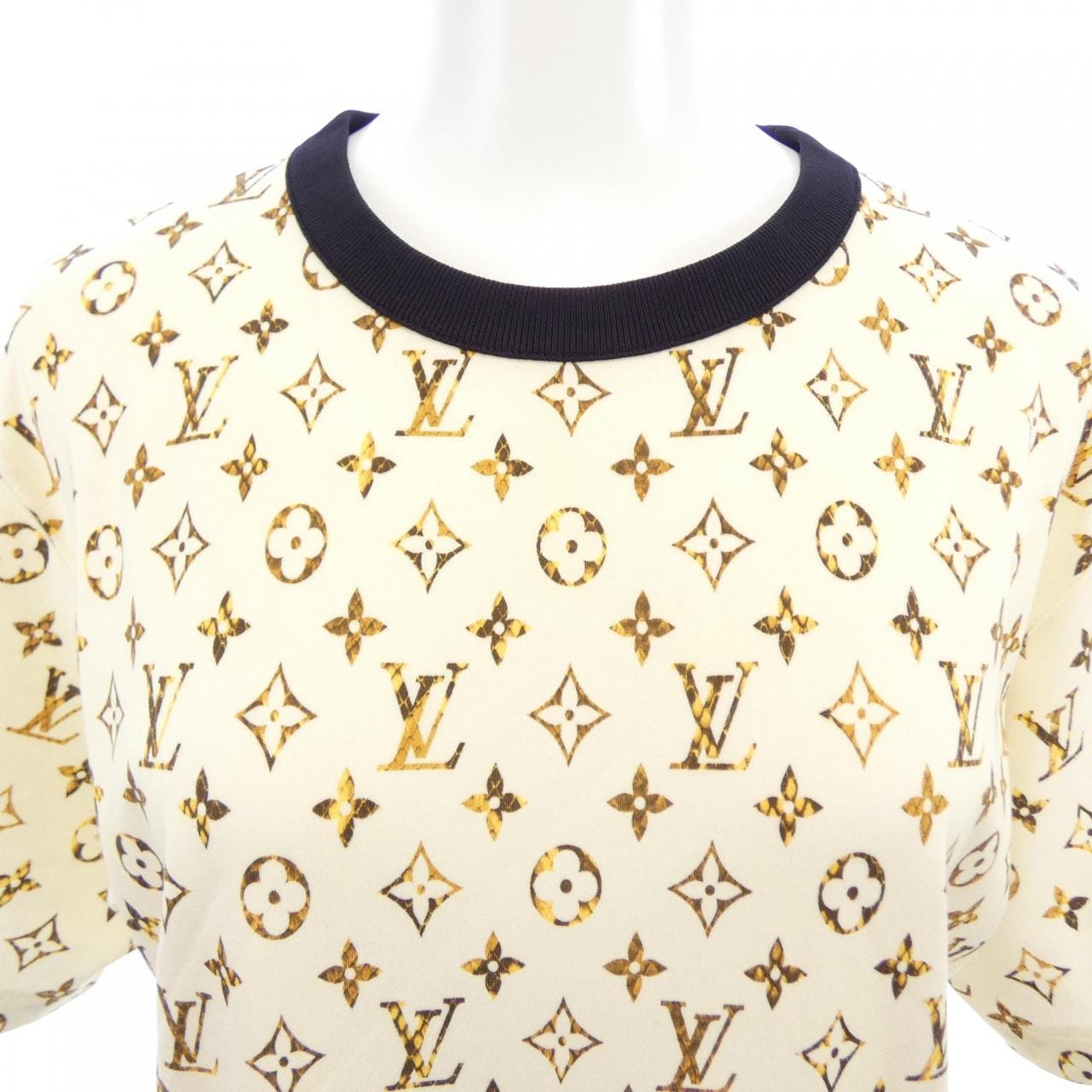 ルイヴィトン LOUIS VUITTON パイソンモノグラムTシャツドレス FOJD85262 カットワンピース