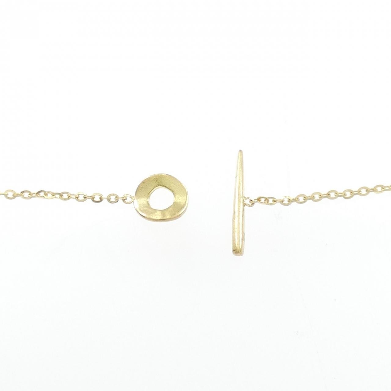 K18YG ダイヤモンド ネックレス 0.08CT