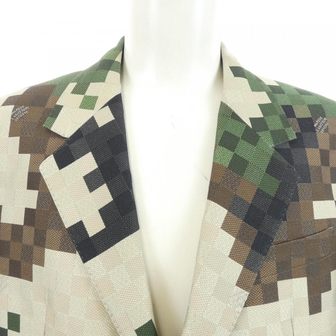 ルイヴィトン LOUIS VUITTON シングルブレスレッドテーラードダミエジャケット HQJ60EHSB ジャケット