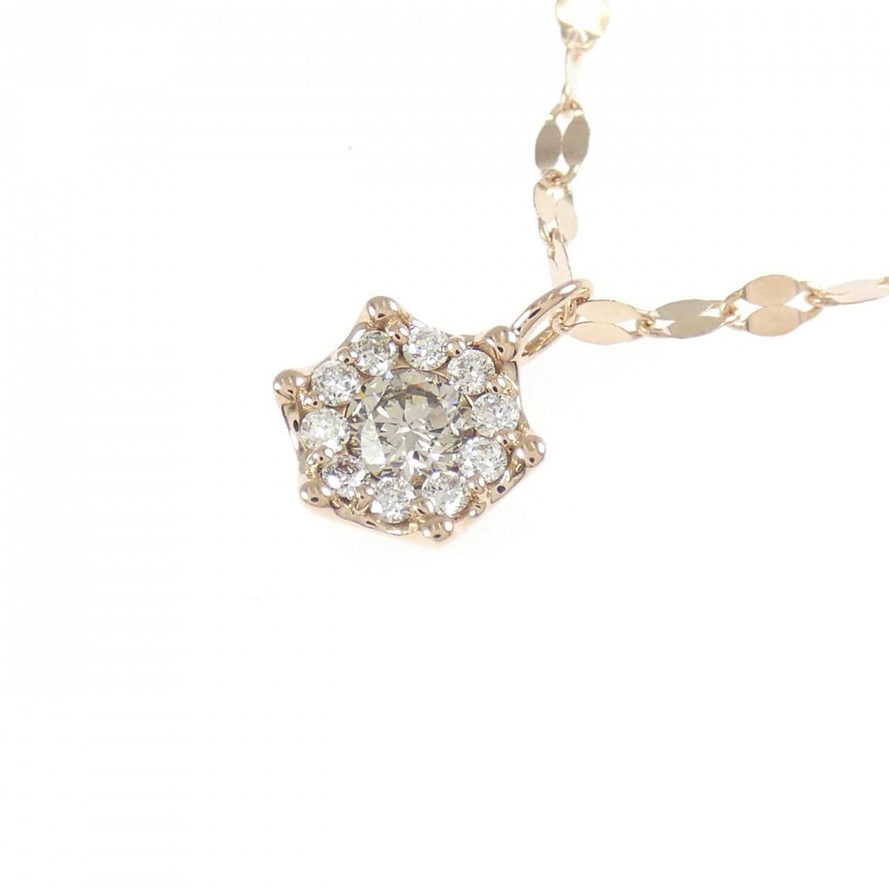 K18PG ダイヤモンド ネックレス 0.31CT