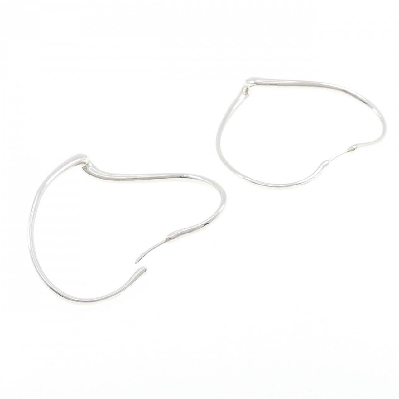 ティファニー オープン ハート フープ ピアス