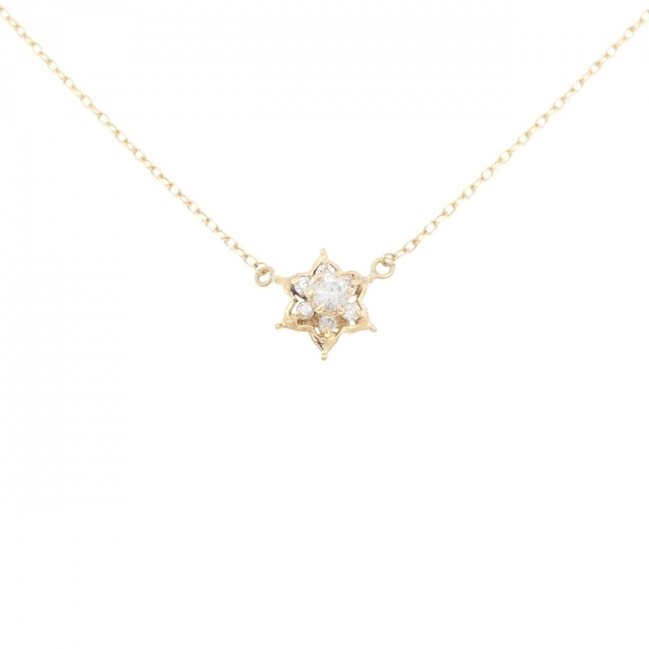K18YG ダイヤモンド ネックレス 0.12CT