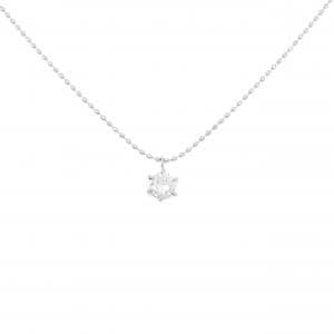 PT900/PT850 ソリティア ダイヤモンド ネックレス 0.188CT