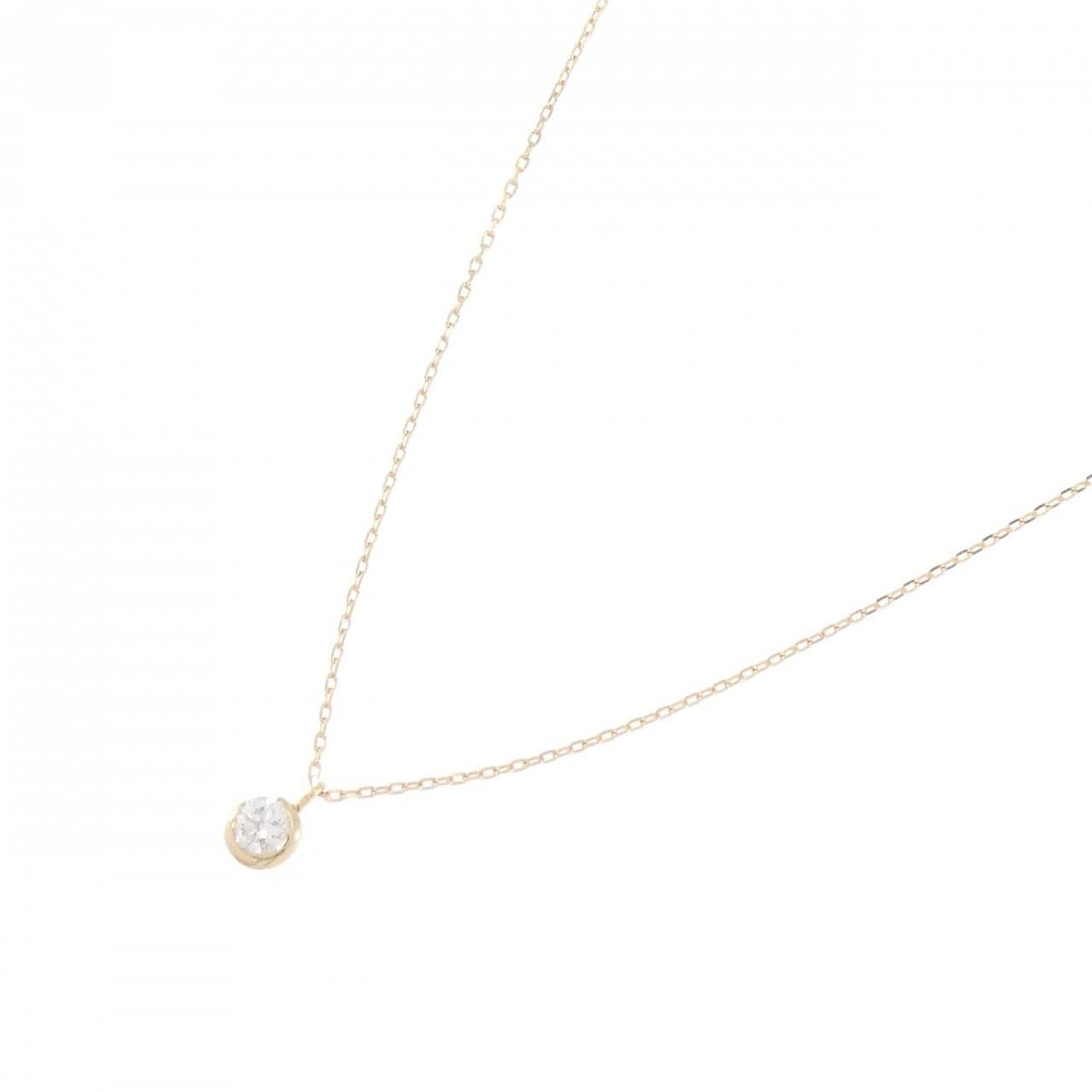 K18YG ダイヤモンド ネックレス 0.1CT