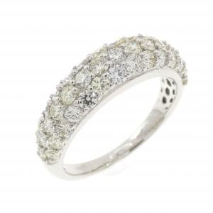 K18WG パヴェ ダイヤモンド リング 1.30CT