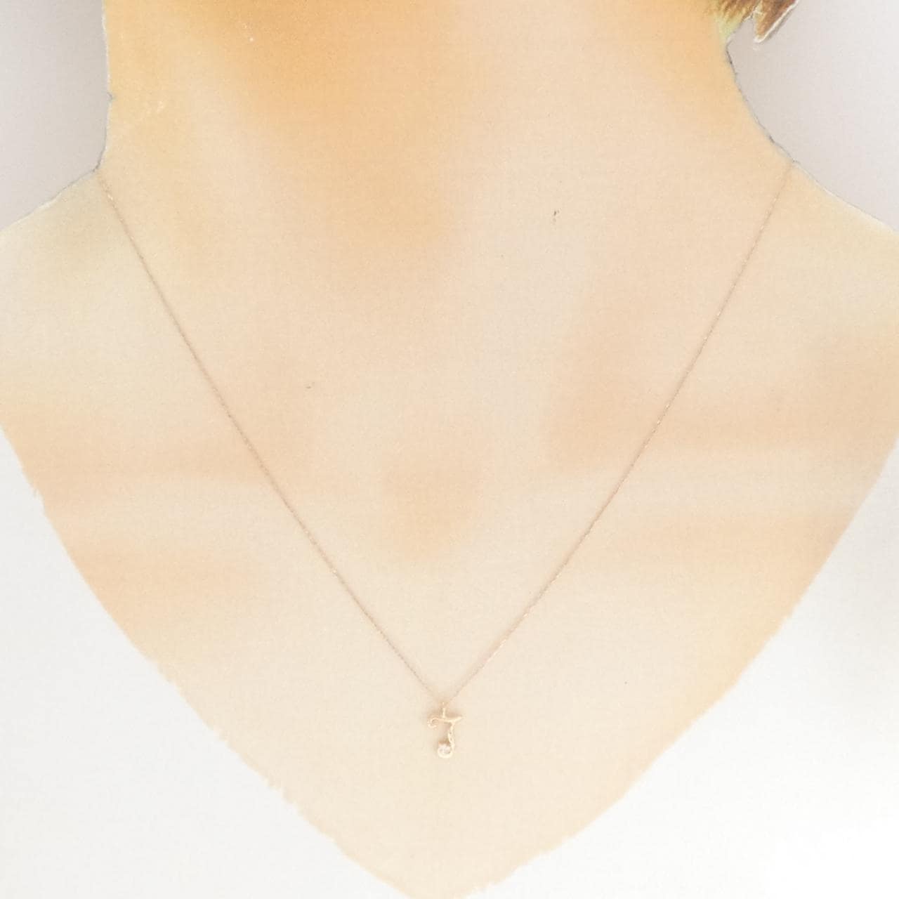 K10PG ダイヤモンド ネックレス 0.01CT