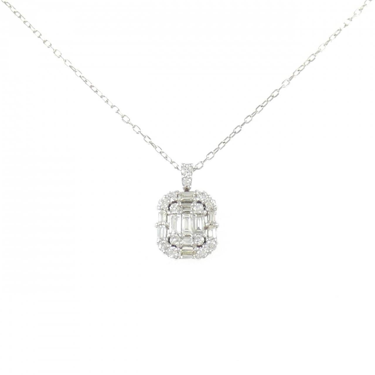 PT950/PT850 ダイヤモンド ネックレス 0.51CT