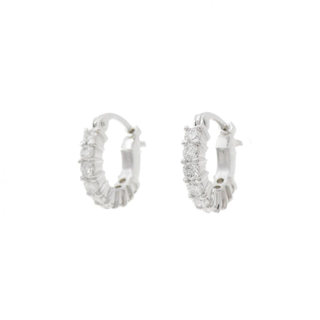 K18WG ダイヤモンド ピアス 0.40CT
