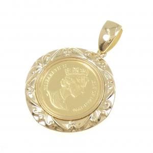 K18YG(枠) コイン ペンダント