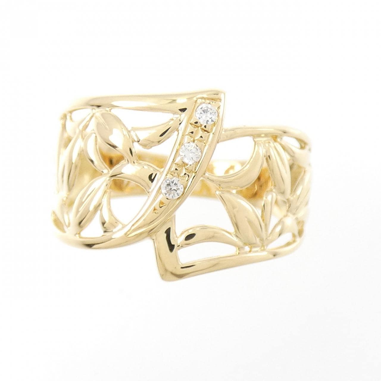 K18YG ダイヤモンド リング 0.03CT