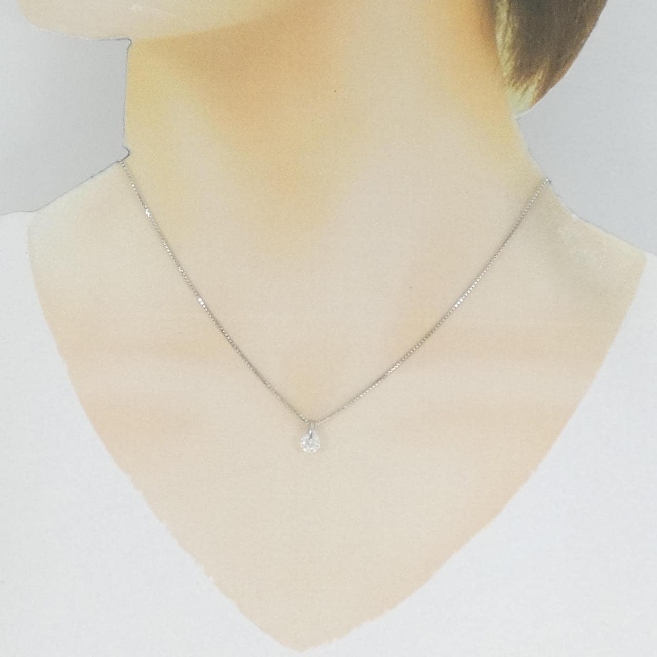 PT ソリティア ダイヤモンド ネックレス 0.503CT