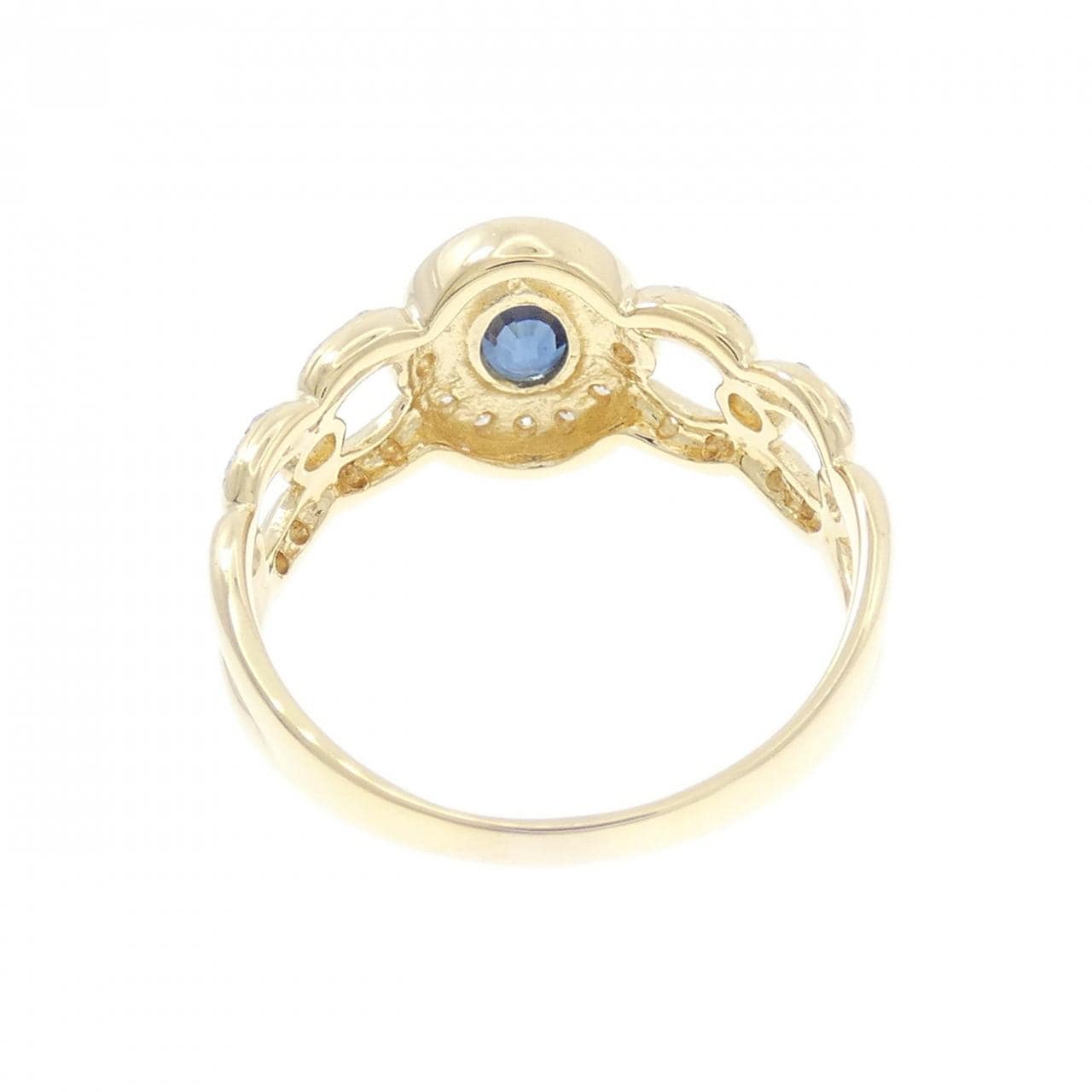 K18YG サファイヤ リング 0.50CT