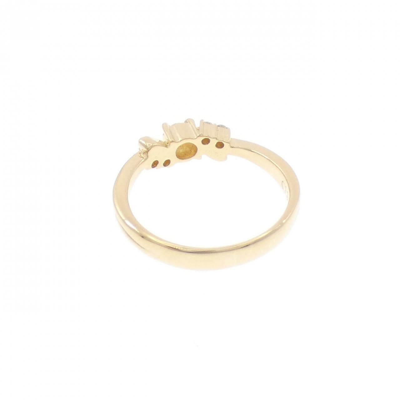 K18YG ダイヤモンド ピンキー リング 0.13CT