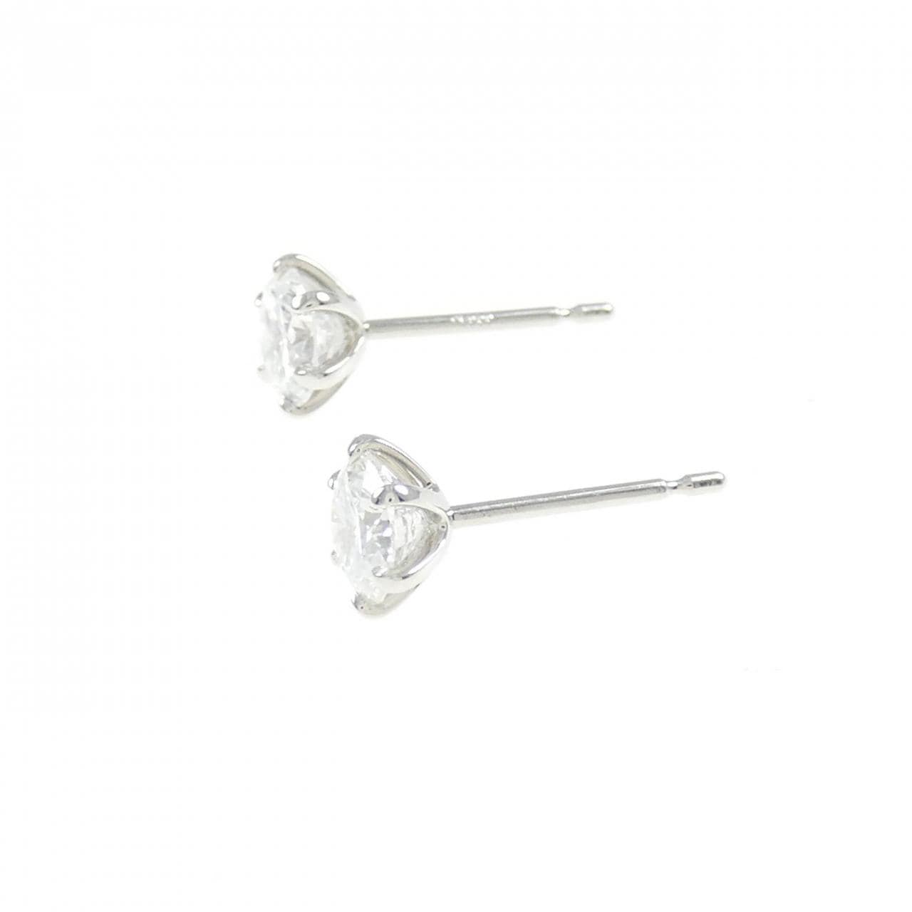 [Remake] PT/ST Diamond Earrings 0.507CT 0.518CT F I1 Good