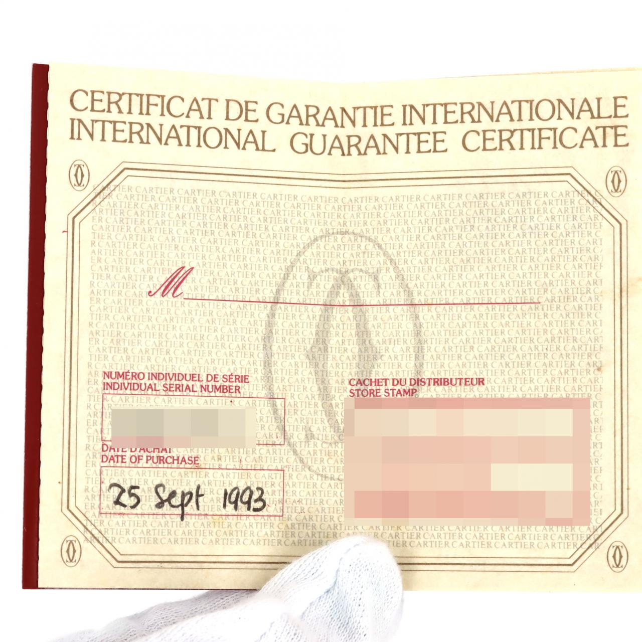 カルティエ マストタンクSM GP W1003153 GP クォーツ