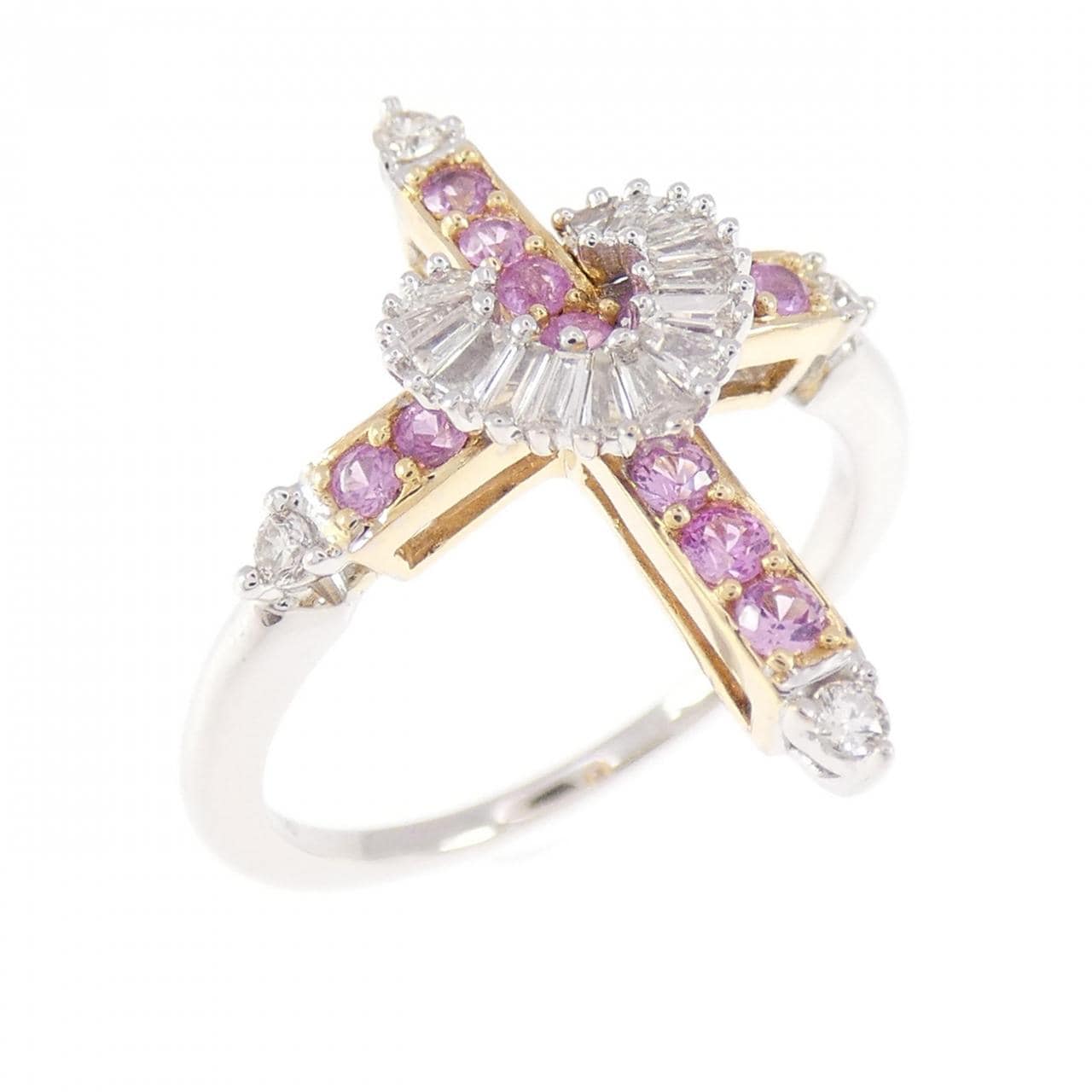 K18YG/K18WG サファイヤ リング 0.25CT