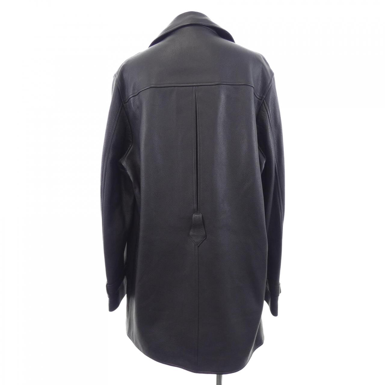 【ヴィンテージ】エルメス HERMES レザーコート