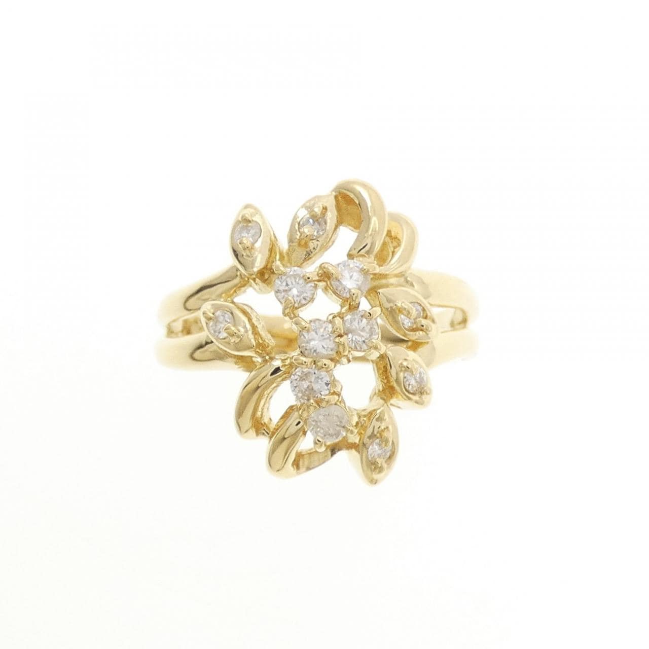 K18YG ダイヤモンド リング 0.24CT