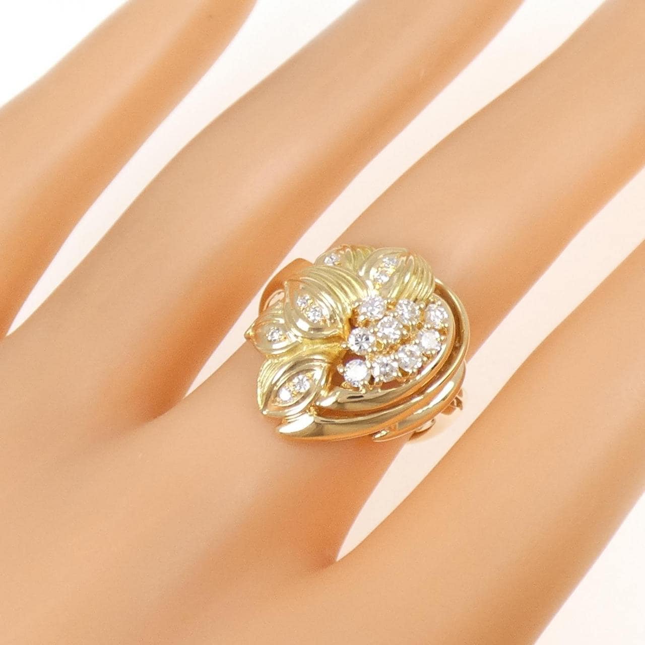 K18YG ダイヤモンド リング 0.43CT