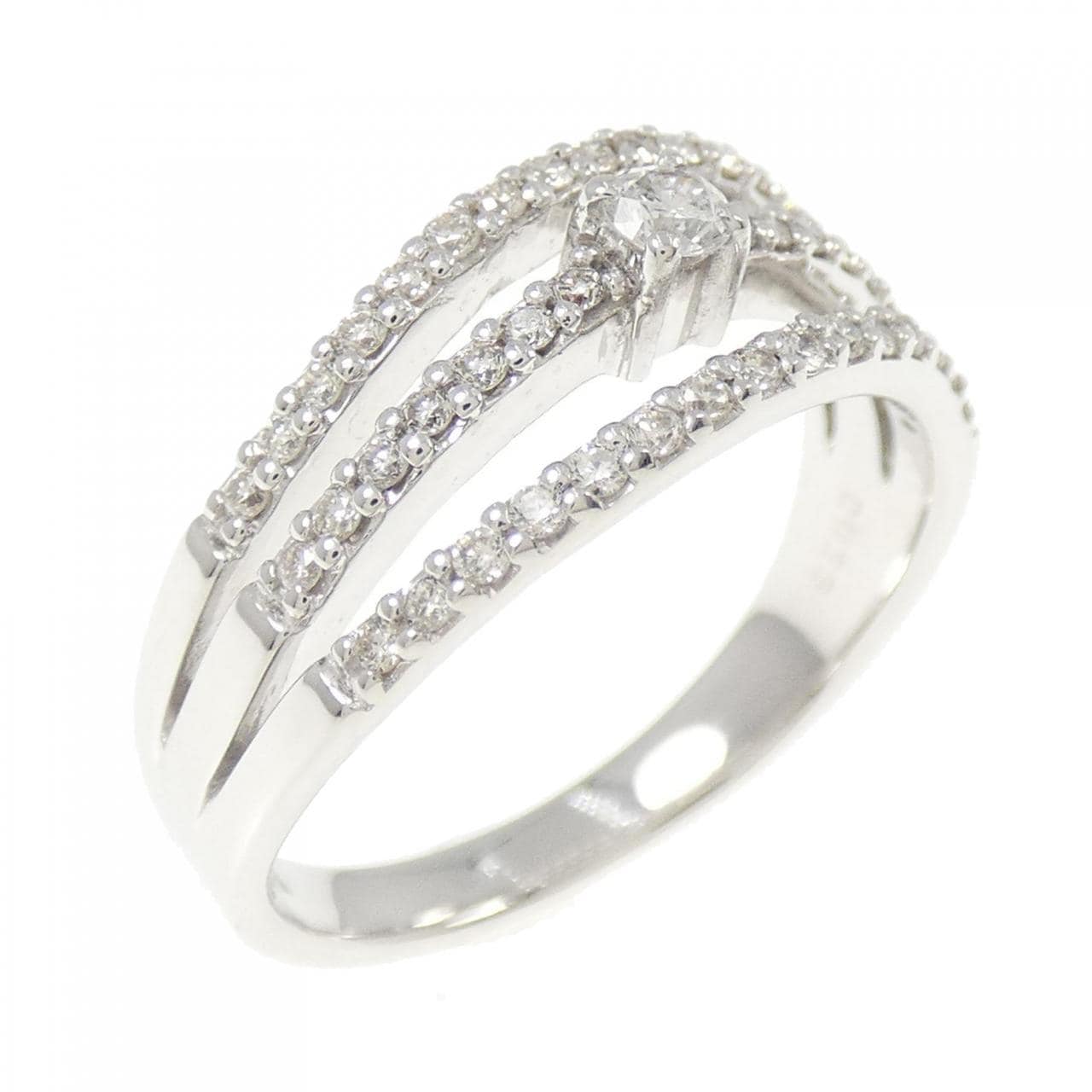 K18WG ダイヤモンド リング 0.33CT