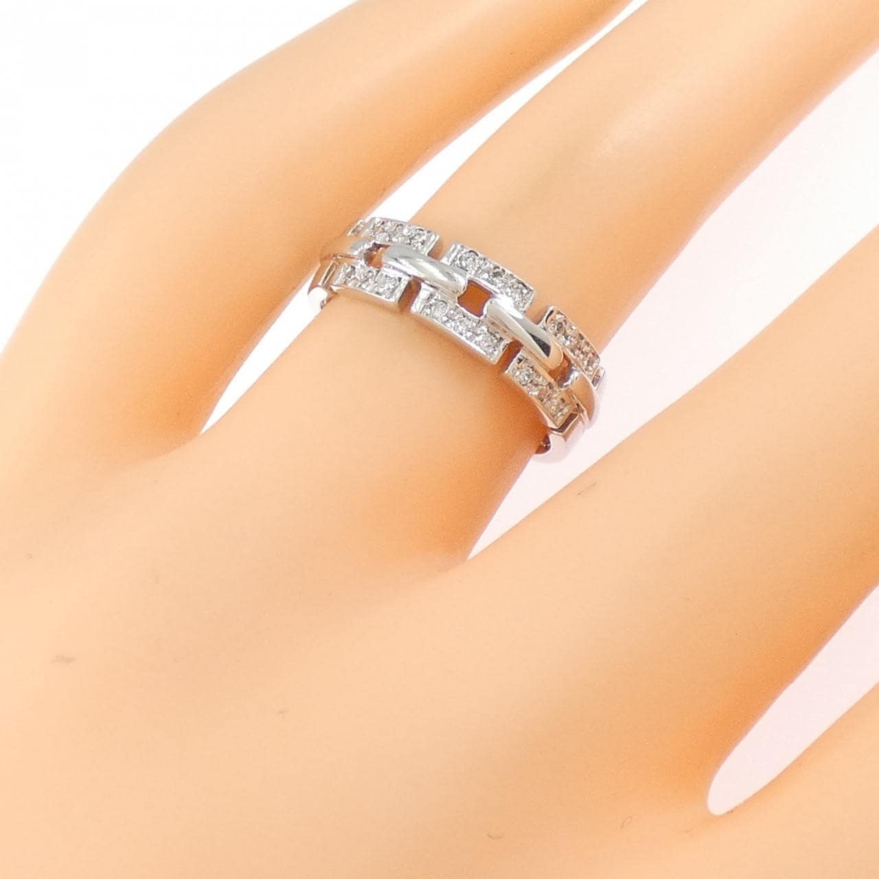 K10WG ダイヤモンド リング 0.11CT