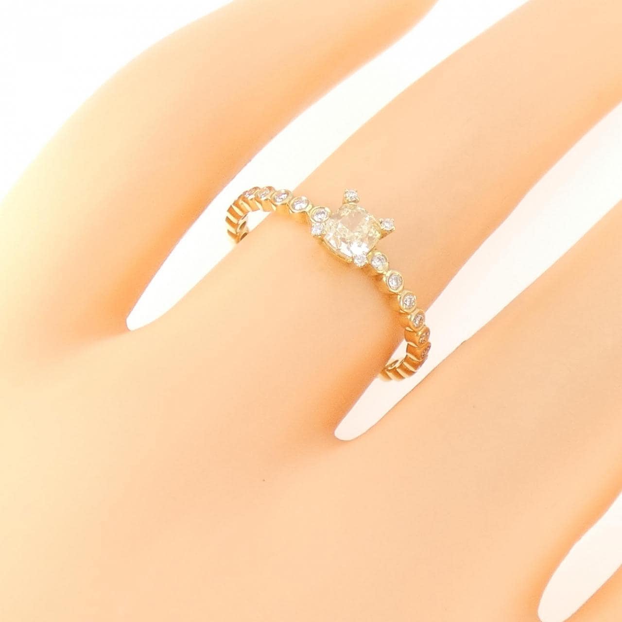 【新品】K18YG ダイヤモンド リング 0.41CT