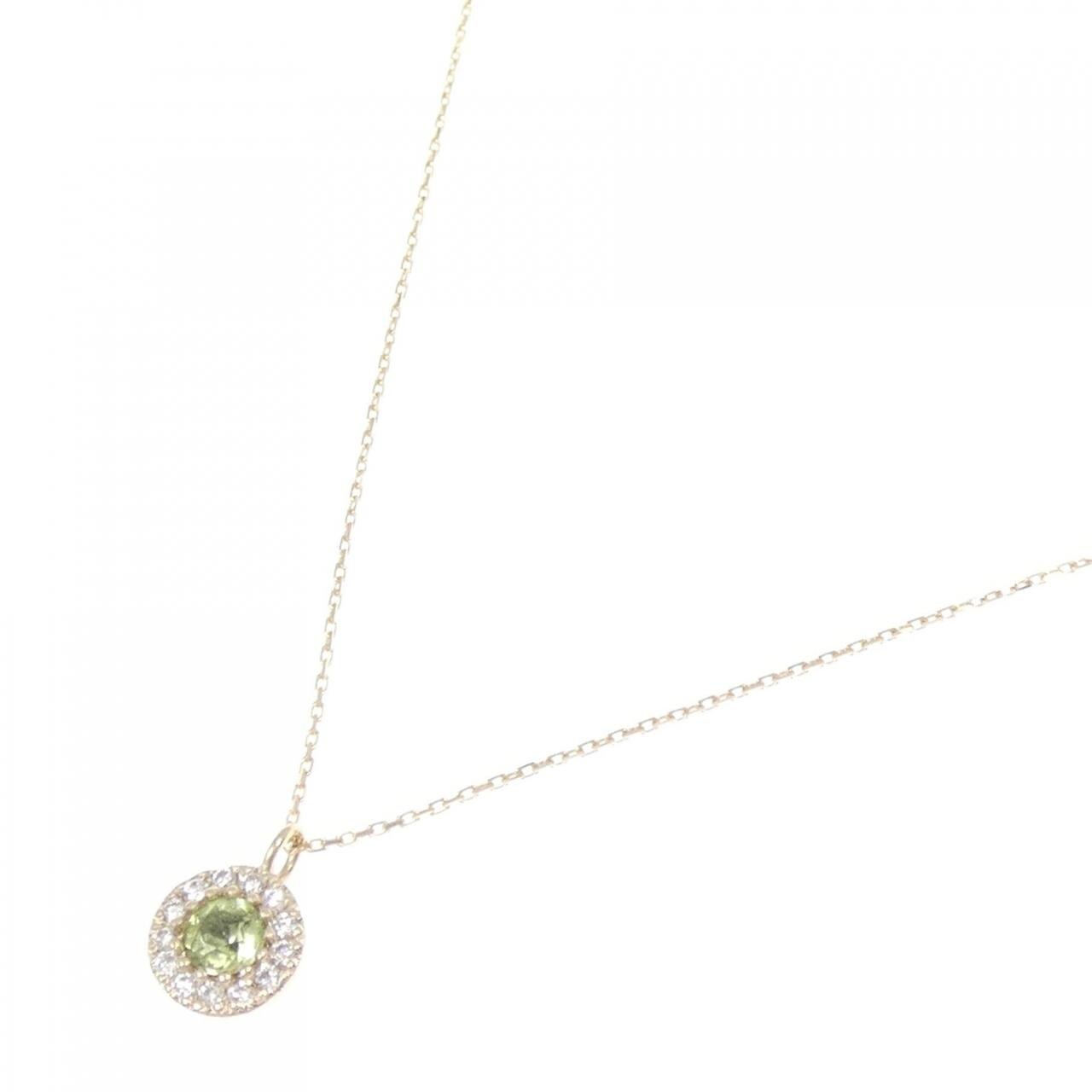 【新品】K10YG ペリドット ネックレス