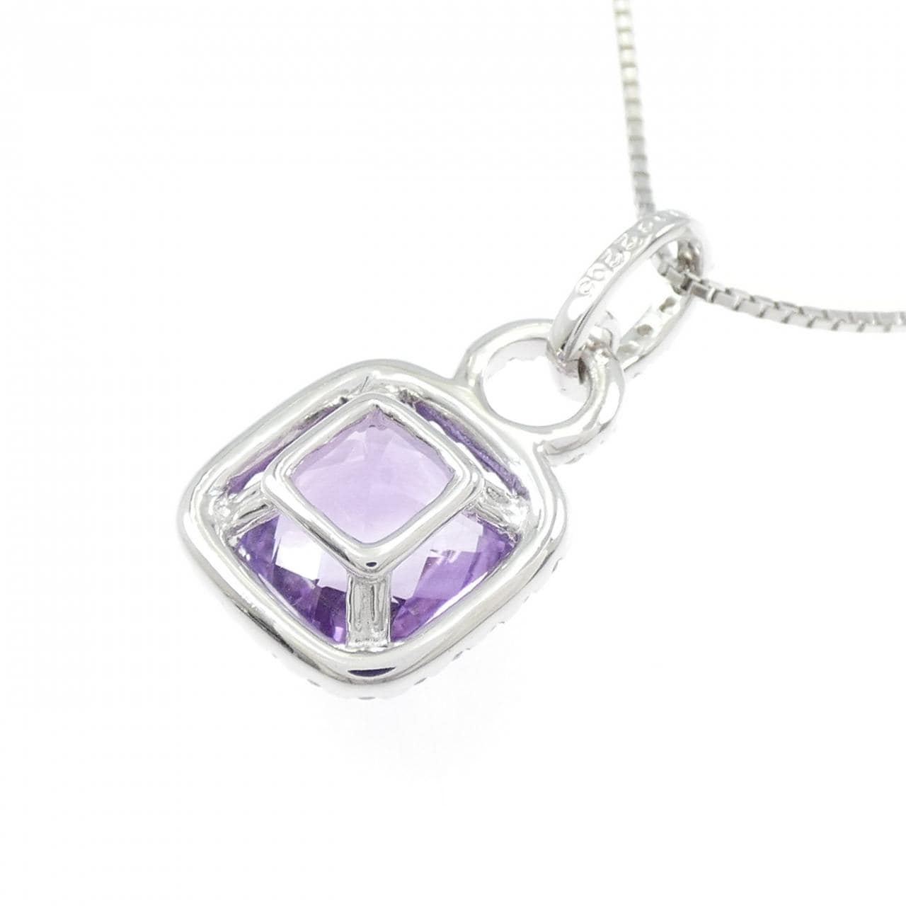 K18WG アメジスト ネックレス 2.05CT