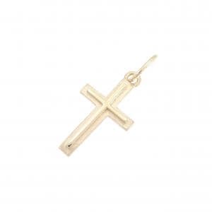 アガット K10PG/K10YG クロス ペンダント