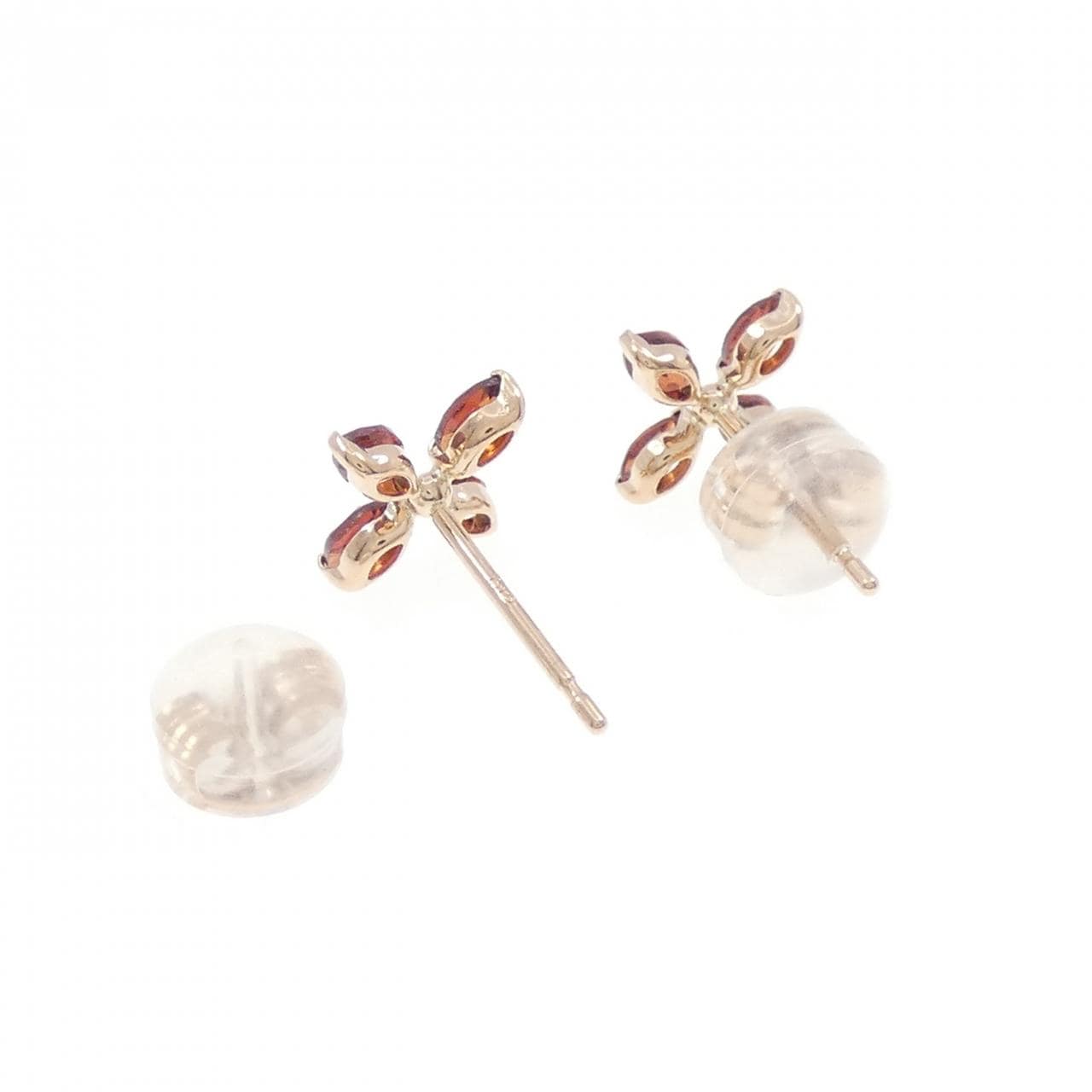 K18PG ガーネット ピアス