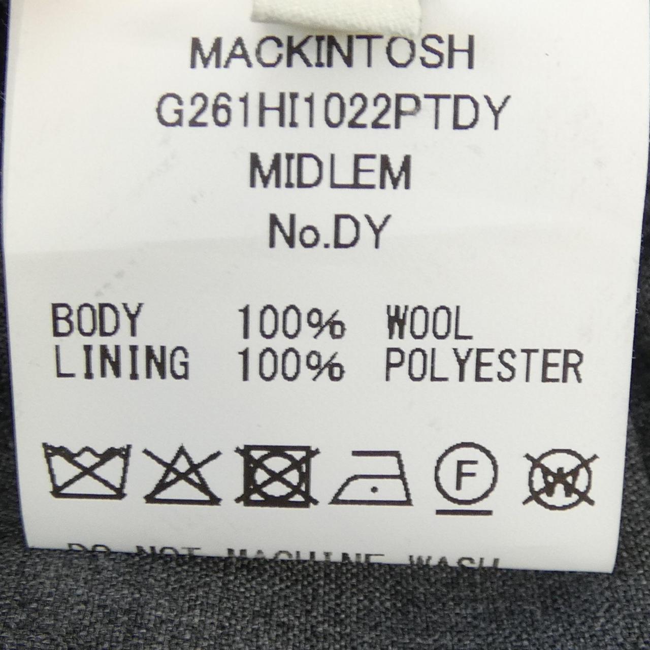 マッキントッシュ MACKINTOSH G261HI1022PTDY パンツ
