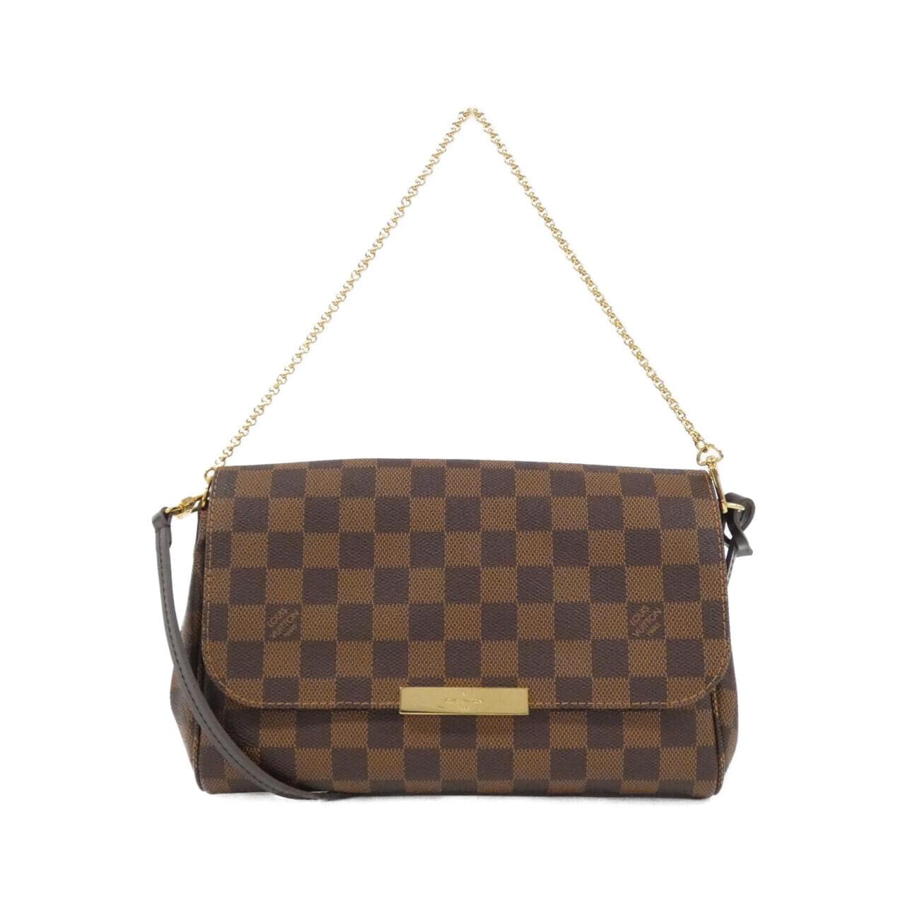 LOUIS VUITTON Damier Favorite MM N41129 Shoulder Bag