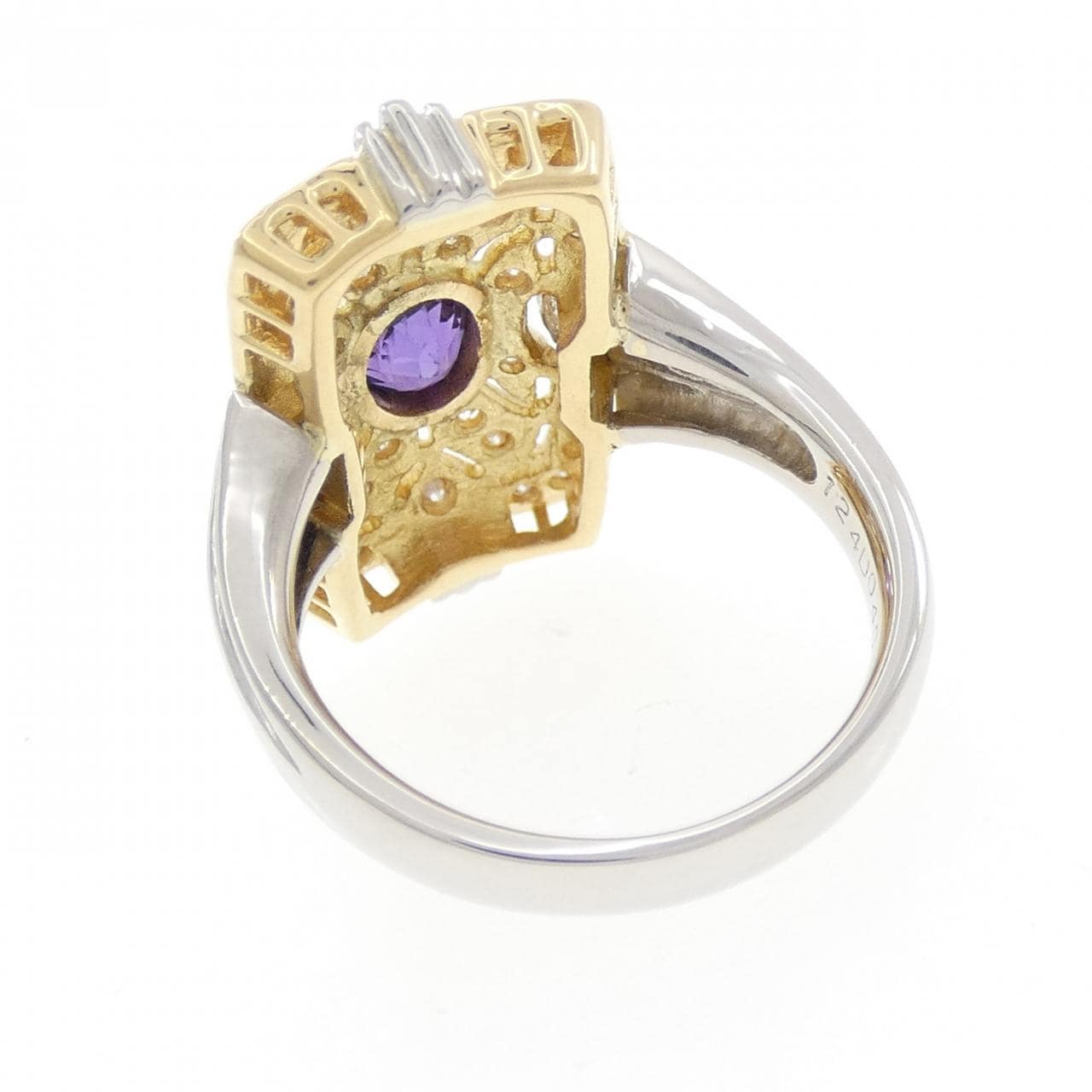 PT900/K18YG サファイヤ リング 1.24CT