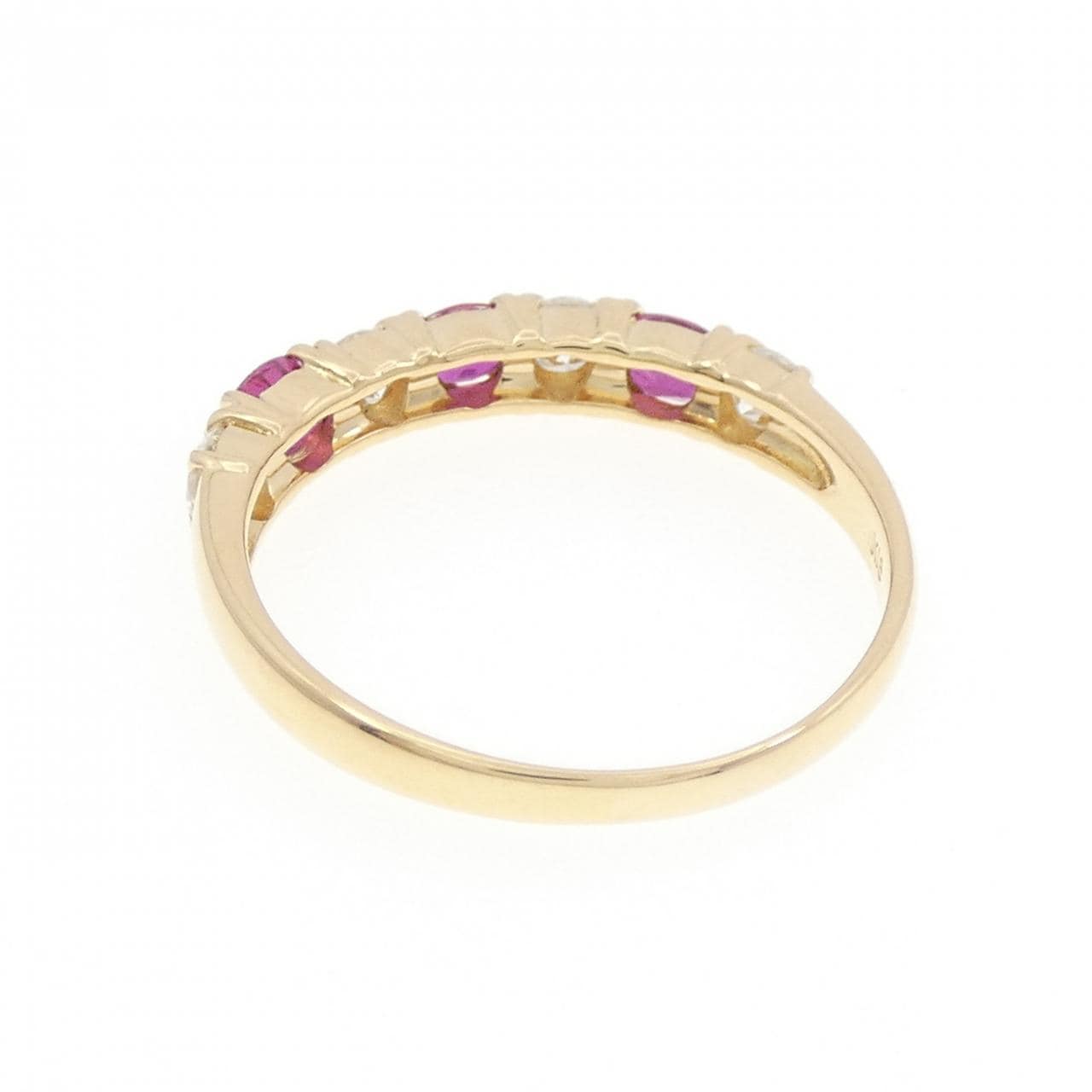 K18YG ルビー リング 0.56CT