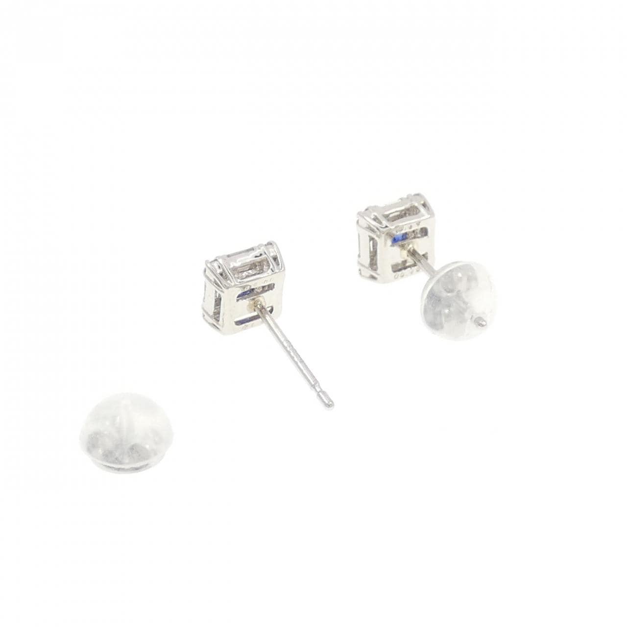 [新品] PT900 藍寶石耳環 0.26CT