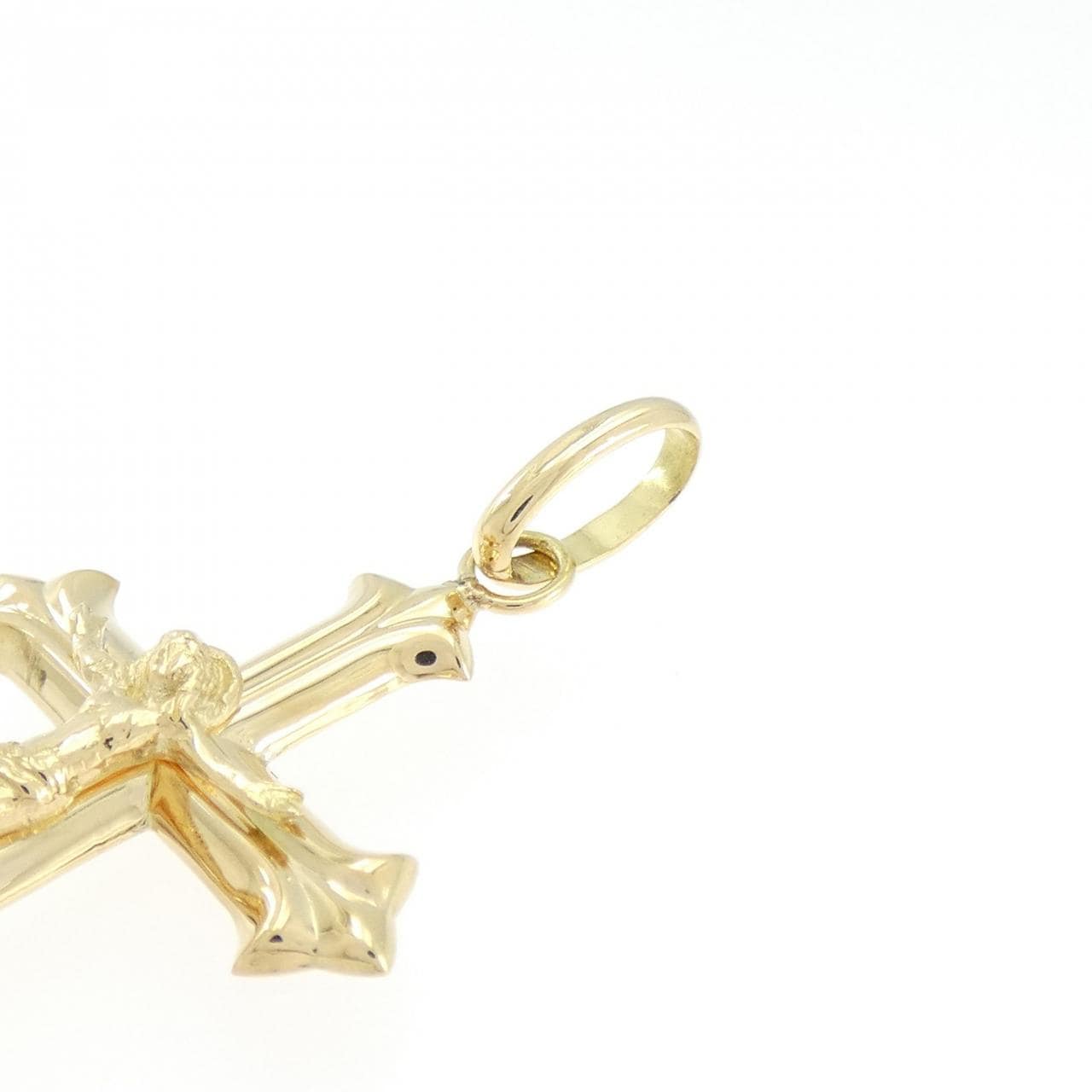 【新品】K18YG クロス ペンダント