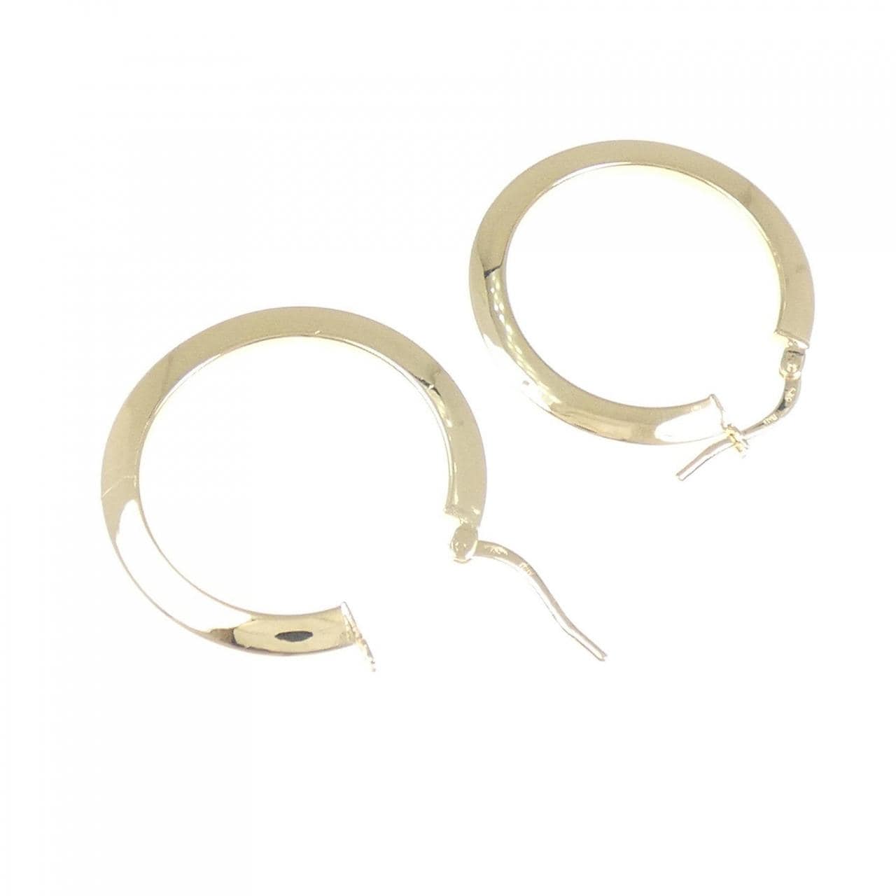 750YG hoop earrings