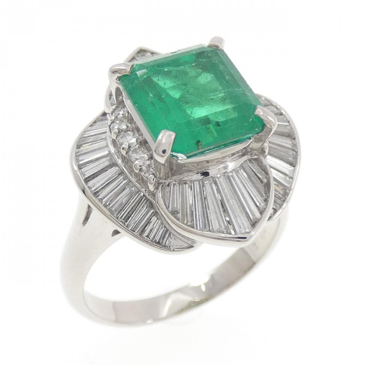 PT900 エメラルド リング 3.46CT コロンビア産