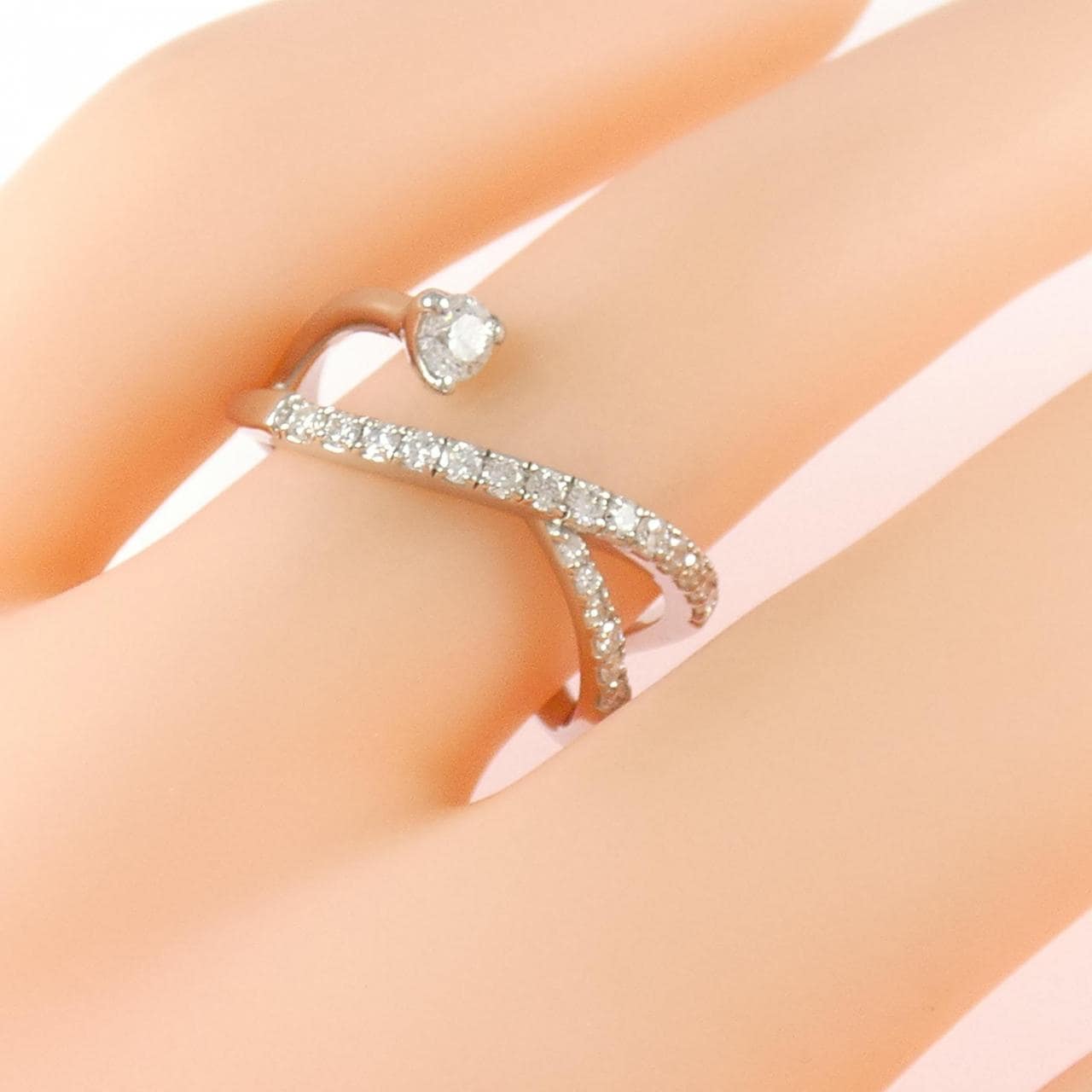 PT950 ダイヤモンド リング 0.134CT