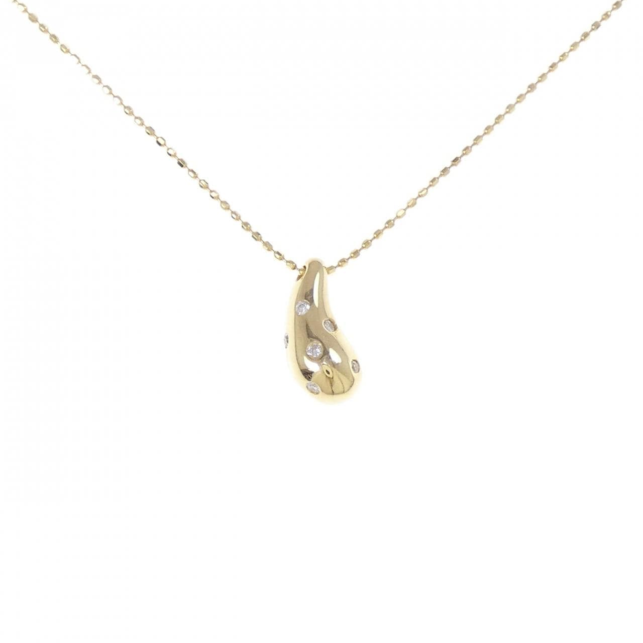 K18YG ダイヤモンド ネックレス 0.07CT