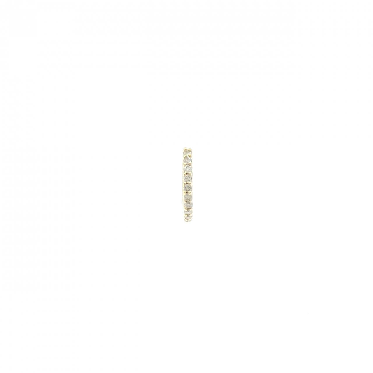 K18YG ダイヤモンド ピアス 0.07CT 片耳