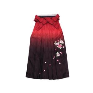 女袴　刺繍ボカシ　紐下９１ｃｍ
