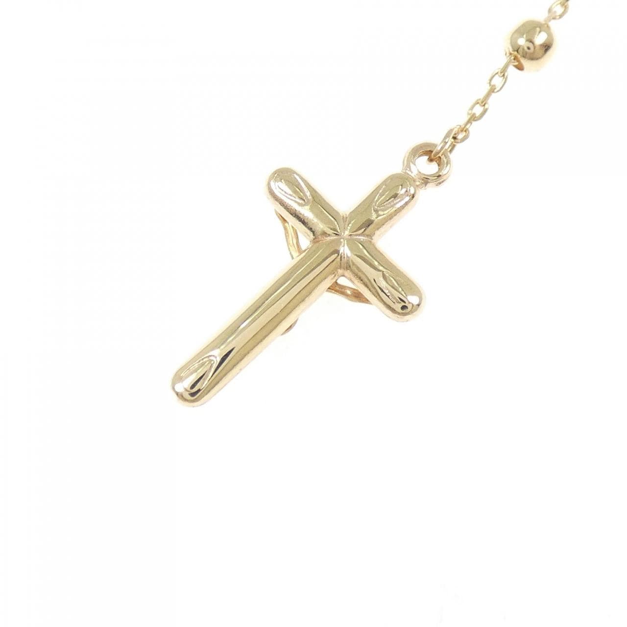 K18YG クロス ネックレス