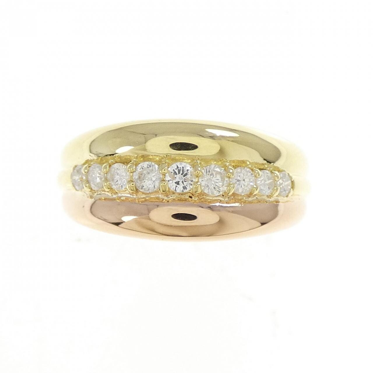 K18YG/K18PG ダイヤモンド リング 0.30CT