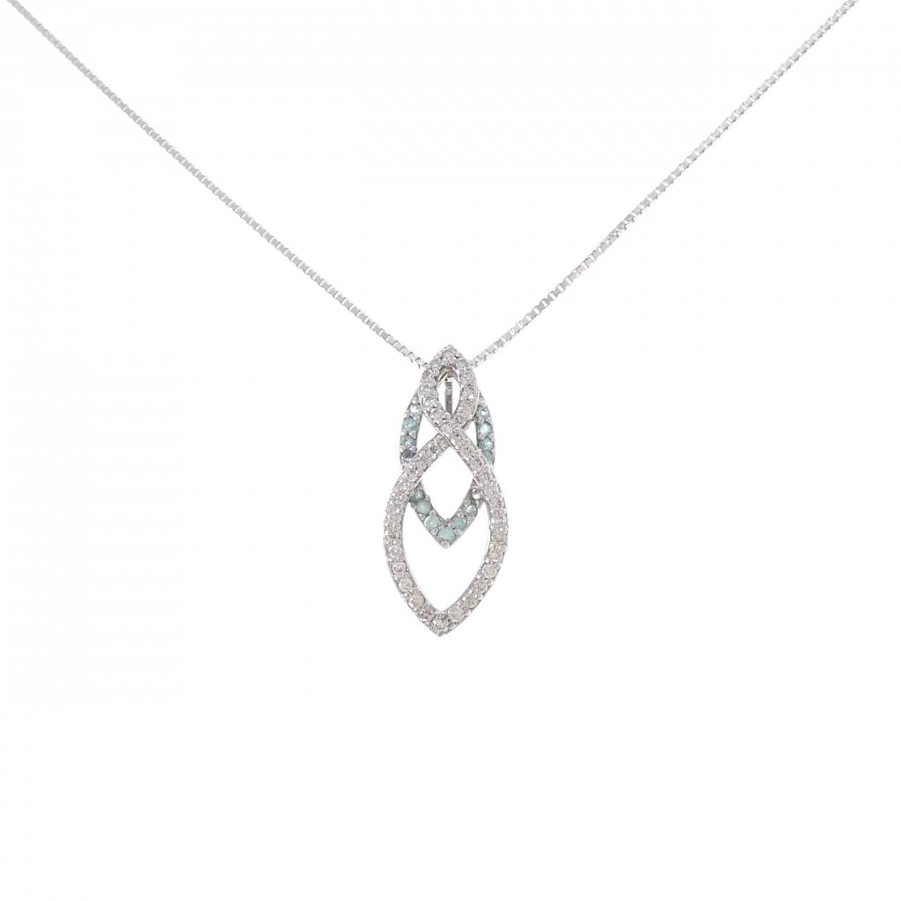 K18WG トルマリン ネックレス 0.11CT
