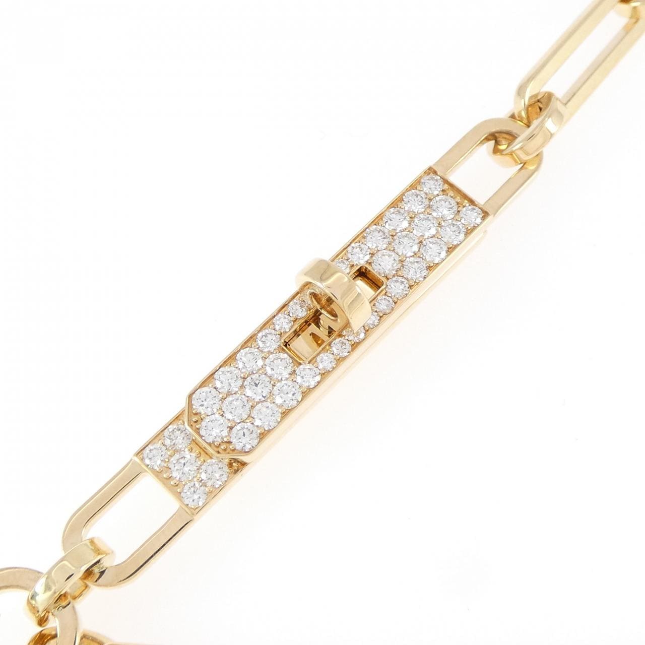 エルメス ケリー チェーン ラリアット スモール ネックレス 0.62CT