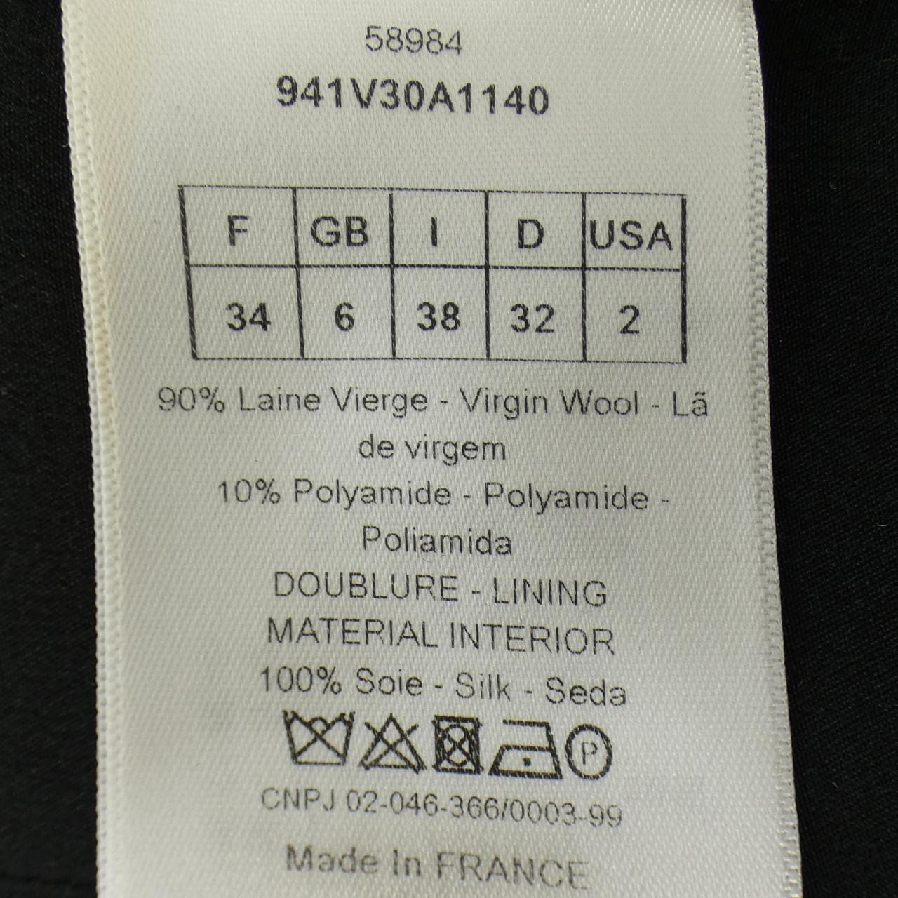 クリスチャンディオール CHRISTIAN DIOR 941V30A1140 ノーカラージャケット