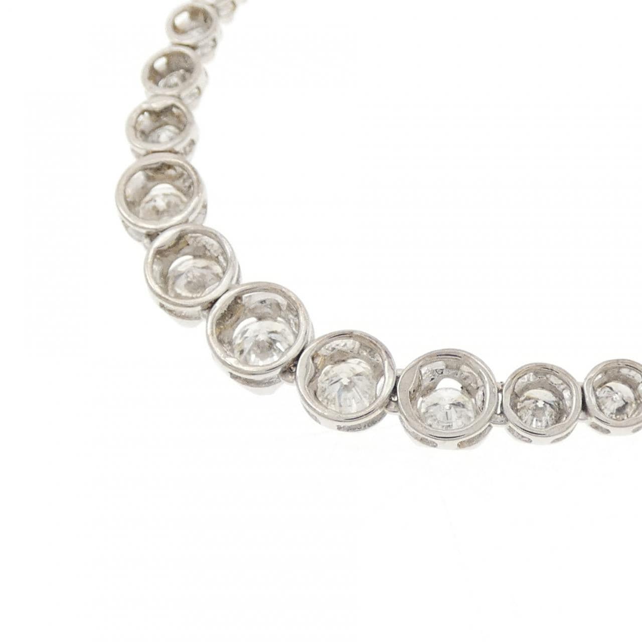 K18WG ダイヤモンド ネックレス 5.00CT