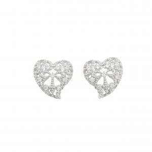 PT950/PT900 ハート ダイヤモンド ピアス 0.18CT