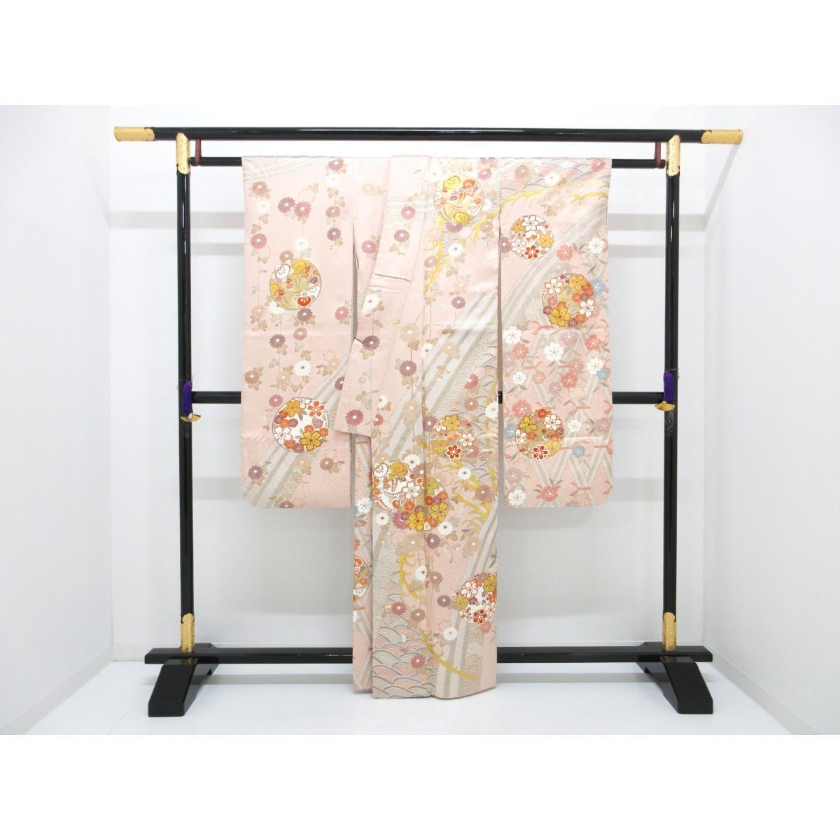 Furisode Yuzen gold processing S size